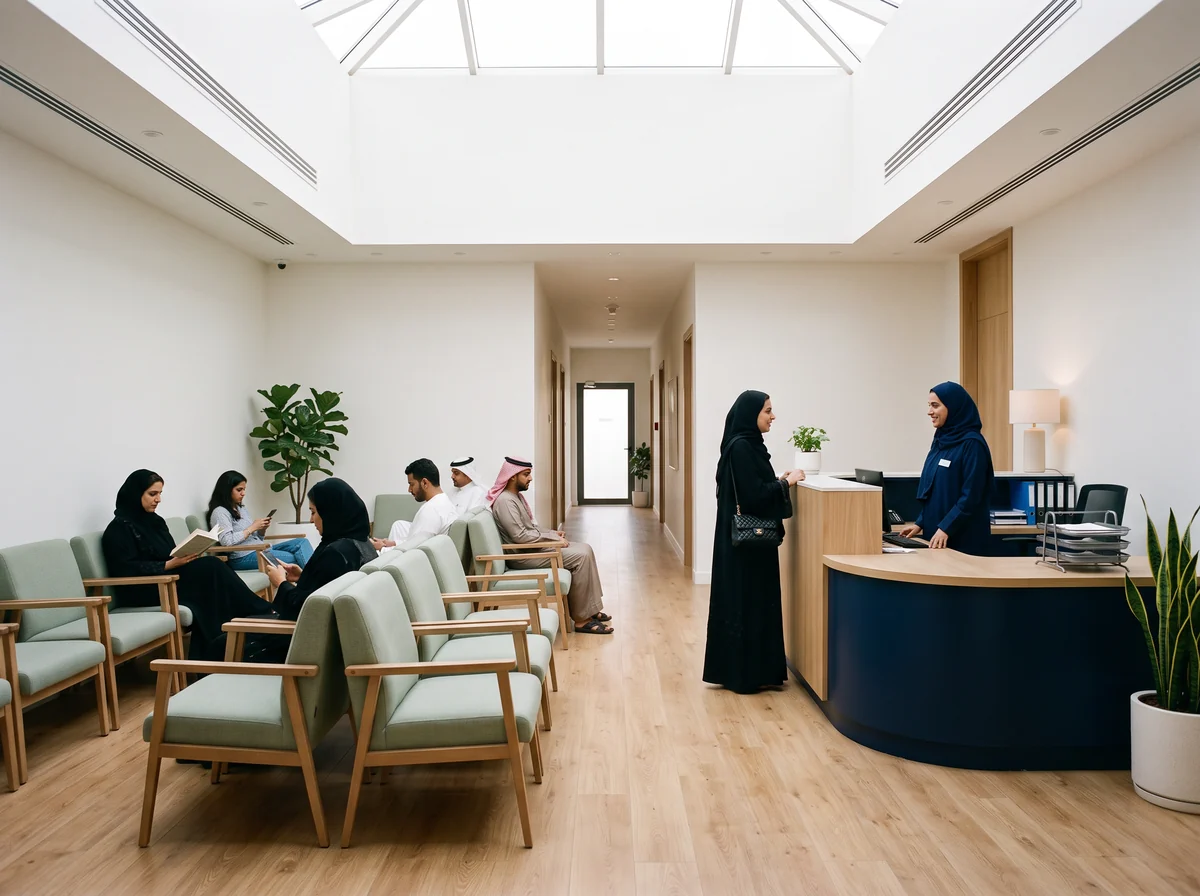 داخل العيادات والمجمعات الطبية — مثال على نشاط يخدمه عُقد